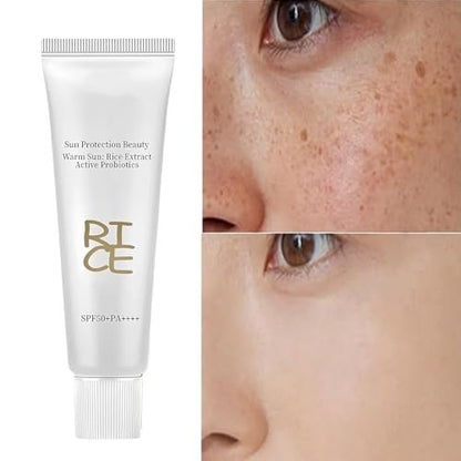Relief Sun Rice Sunscreen SPF50+ PA++++ - Korean Formula Face Sunscreen for All Skin Types, 1.69 Fl Oz