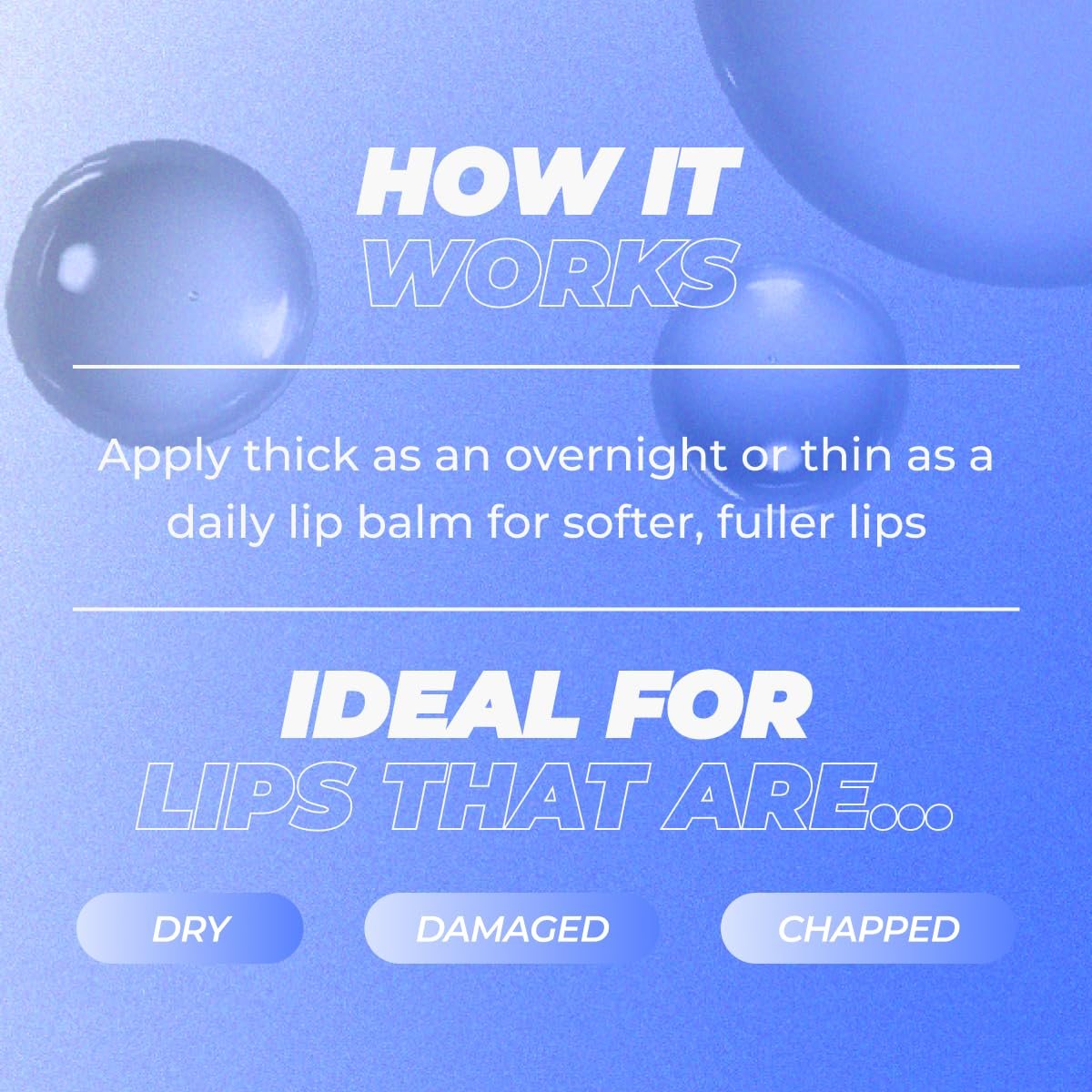 Vitamasques Overnight Lip Mask - Hydrating Vanilla Lip Balm Moisturizer with Vitamins & Natural Oil, Nourishes & Plumps Lip Area - Korean Skin Care Lip Care Products (Pack of 3) Avelisse