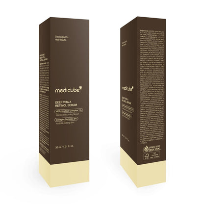 Medicube Deep Reviving Bakuchiol Retinol Facial Serum – Anti-Aging 4th Gen Retinol & Bakuchiol for Fine Lines, Uneven Skin Tone, Blemish Scars – Korean Skin Care, Low Irritant, 1.01 oz Avelisse