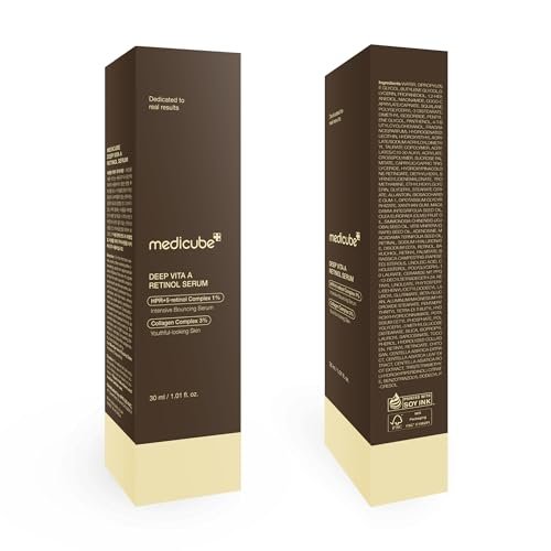 Medicube Deep Reviving Bakuchiol Retinol Facial Serum – Anti-Aging 4th Gen Retinol & Bakuchiol for Fine Lines, Uneven Skin Tone, Blemish Scars – Korean Skin Care, Low Irritant, 1.01 oz Avelisse
