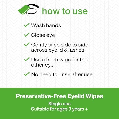 Opti-Soothe Preservative-Free Eyelid Wipes - 30 Moist Towelettes for Daily Eyelid Cleaning - Soothing, Moisturising, Natural Ingredients - görsel 12