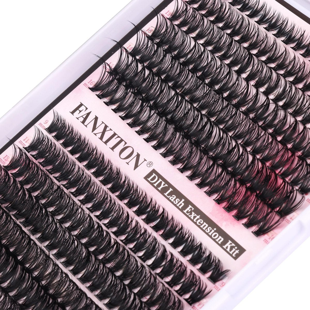 280 Pcs Cluster Lashes D Volume Eyelashes Extensions 9-16 mm Mix 40D+50D Thin Band Individual Lashes for DIY Lash Extension Beginners - görsel 13