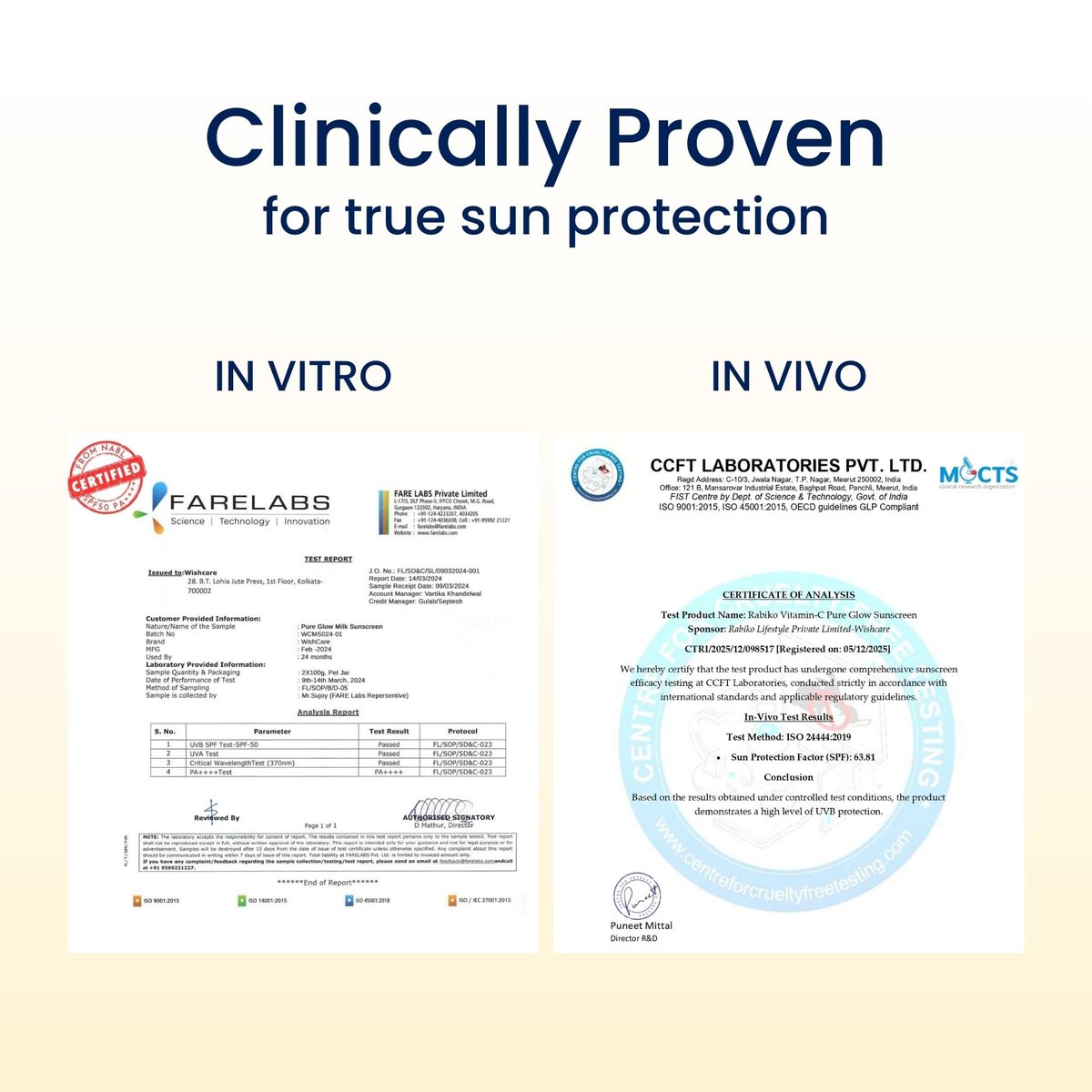WishCare Vitamin C Sunscreen SPF 50 PA++++ Pure Glow Milk - Oil Free, No White Cast, 50g - görsel 17