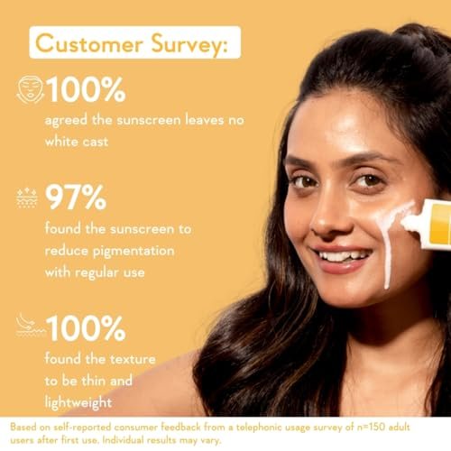 WishCare Vitamin C Sunscreen SPF 50 PA++++ Pure Glow Milk - Oil Free, No White Cast, 50g - görsel 6
