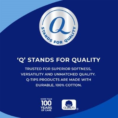 Q-tips Beauty Premium Cotton Rounds 80 Count 2-Pack – Hypoallergenic Makeup Remover Pads, Soft & Gentle Cotton for Face Care