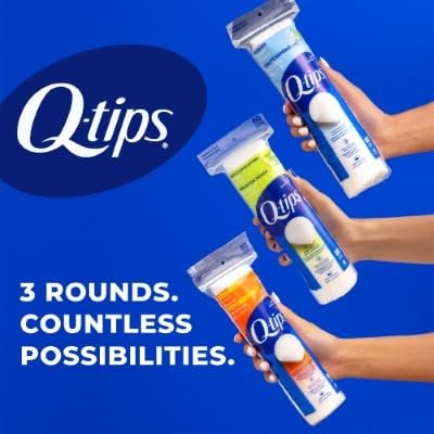 Q-tips Beauty Premium Cotton Rounds 80 Count 2-Pack – Hypoallergenic Makeup Remover Pads, Soft & Gentle Cotton for Face Care - görsel 9
