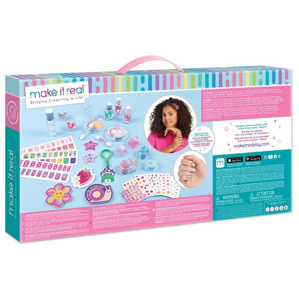 Make It Real Just BeYouTiful! Mega Cosmetic Set - 29-Piece Makeup Collection for Girls & Kids Ages 8+ - görsel 5