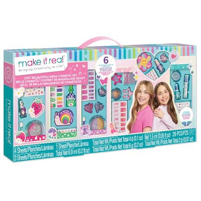 Make It Real Just BeYouTiful! Mega Cosmetic Set - 29-Piece Makeup Collection for Girls & Kids Ages 8+