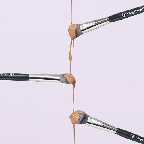 BK Beauty Brushes Angie Hot & Flashy A506 Concealer Brush - Viral Kitten Paw Face Brush for Under-Eye Concealing and Contouring Avelisse