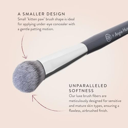 BK Beauty Brushes Angie Hot & Flashy A506 Concealer Brush - Viral Kitten Paw Face Brush for Under-Eye Concealing and Contouring Avelisse