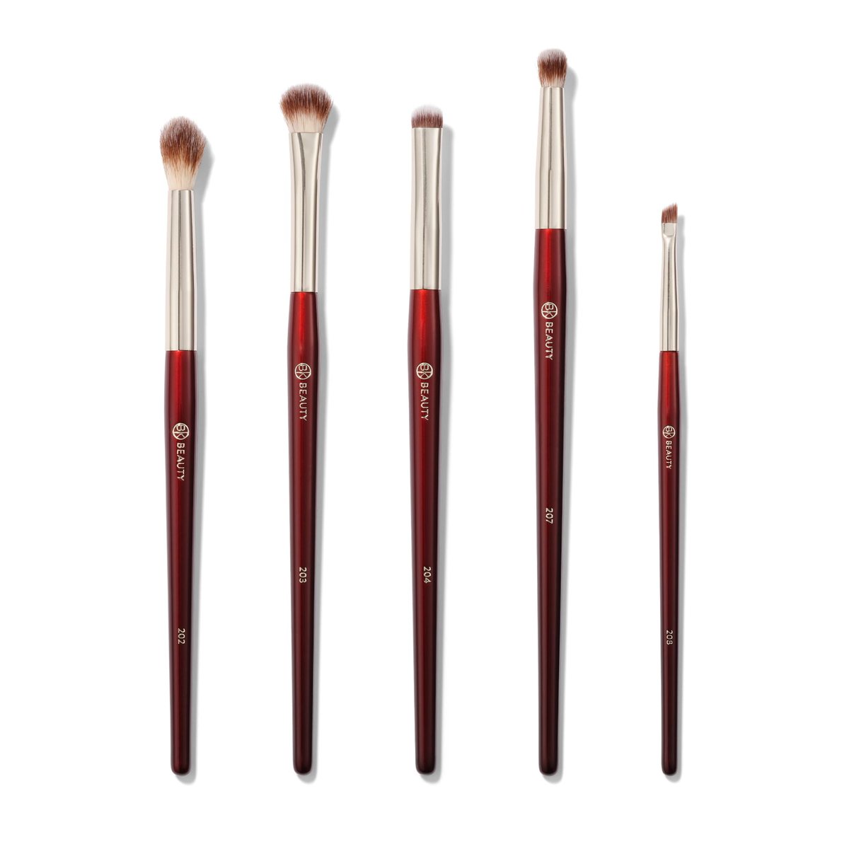 BK BEAUTY 5-Piece Brush Set for Hooded or Smaller Eyes – Premium Synthetic Eye Makeup Brushes for Blending, Smudging & Defining Avelisse