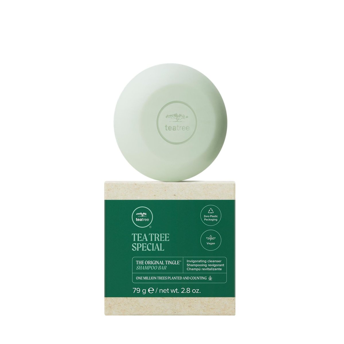 Tea Tree Special Shampoo Bar - Deep Cleansing for Oily Hair & Scalp, 2.8 oz - görsel 1
