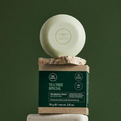 Tea Tree Special Shampoo Bar - Deep Cleansing for Oily Hair & Scalp, 2.8 oz