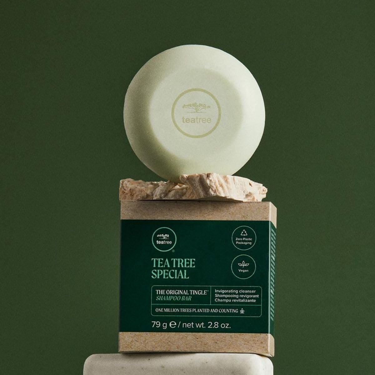 Tea Tree Special Shampoo Bar - Deep Cleansing for Oily Hair & Scalp, 2.8 oz - görsel 8
