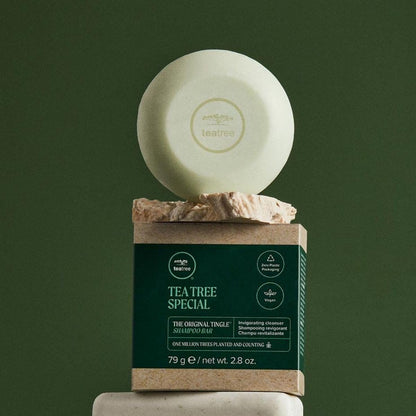 Tea Tree Special Shampoo Bar - Deep Cleansing for Oily Hair & Scalp, 2.8 oz