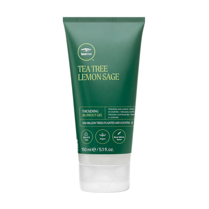 Tea Tree Lemon Sage Thickening Blowout Gel for Fine Hair - Volumizing Hair Gel, 5.1 oz Avelisse
