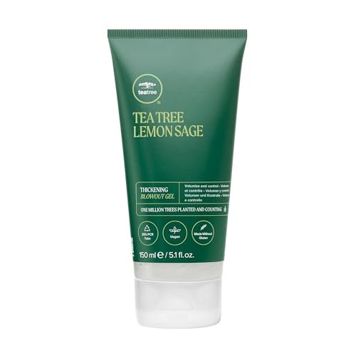 Tea Tree Lemon Sage Thickening Blowout Gel for Fine Hair - Volumizing Hair Gel, 5.1 oz Avelisse