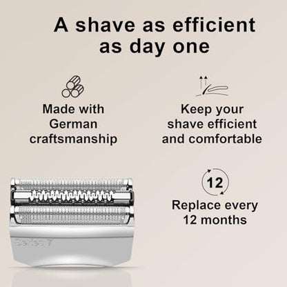 Braun Series 7 Replacement Head 70S - Compatible with 720, 750CC, 760CC, 790CC, 9565 (2 Pack) Avelisse