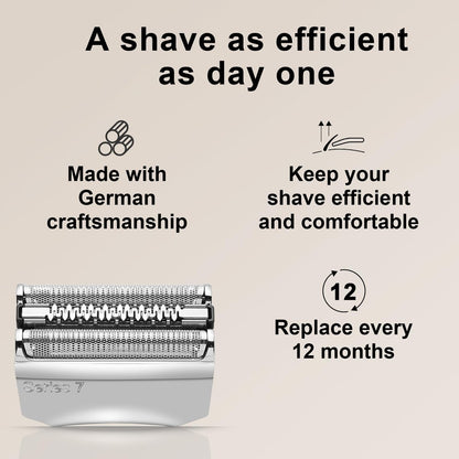 Braun Series 7 Replacement Head 70S - Compatible with 720, 750CC, 760CC, 790CC, 9565 (2 Pack) Avelisse