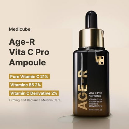 Medicube Age-R Vita C Pro Ampoule - Vitamin C Serum for Pigmentation, Uneven Skin Tone, and Hydration Avelisse