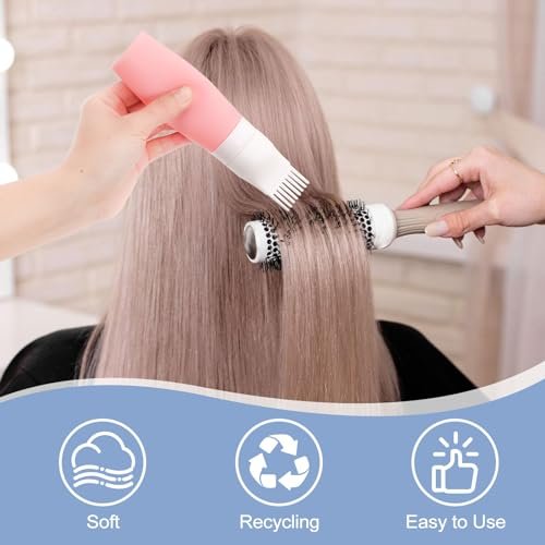 Lapfoon 2-Pack Silicone Hair Oil Applicator Bottles – 2.7 oz Root Comb Applicator for Hair Dye, Scalp Oil, and Hair Treatments - görsel 6
