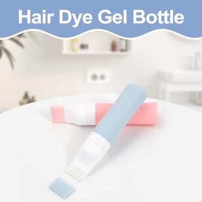 Lapfoon 2-Pack Silicone Hair Oil Applicator Bottles – 2.7 oz Root Comb Applicator for Hair Dye, Scalp Oil, and Hair Treatments