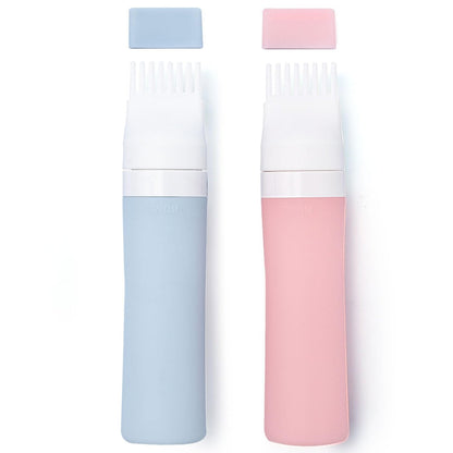 Lapfoon 2-Pack Silicone Hair Oil Applicator Bottles – 2.7 oz Root Comb Applicator for Hair Dye, Scalp Oil, and Hair Treatments
