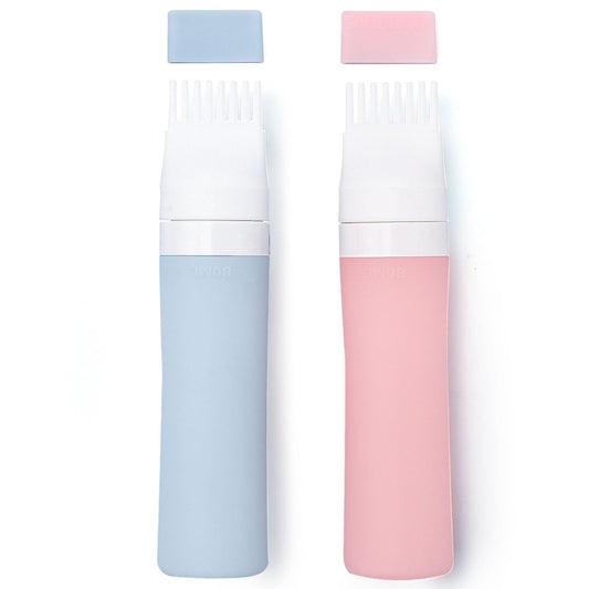 Lapfoon 2-Pack Silicone Hair Oil Applicator Bottles – 2.7 oz Root Comb Applicator for Hair Dye, Scalp Oil, and Hair Treatments