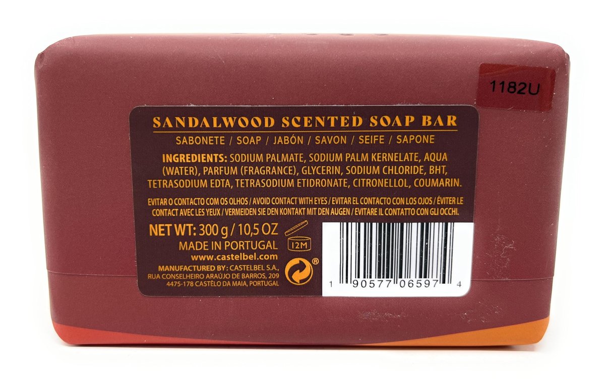 Castelbel Porto for Men Sandalwood Scented Luxury Soap, 10.5 oz - görsel 3