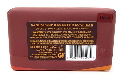 Castelbel Porto for Men Sandalwood Scented Luxury Soap, 10.5 oz - görsel 4