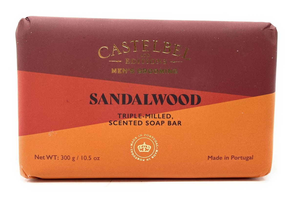 Castelbel Porto for Men Sandalwood Scented Luxury Soap, 10.5 oz - görsel 1