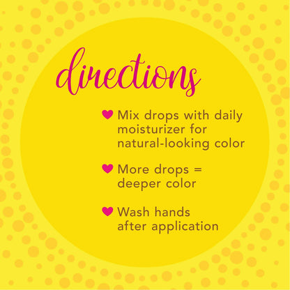 Jergens Natural Glow Instant Sun Drops - Sunless Tanning Drops for Face and Body - Oil Free - 1 Fl Oz Avelisse