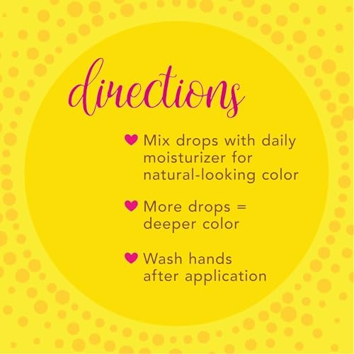 Jergens Natural Glow Instant Sun Drops - Sunless Tanning Drops for Face and Body - Oil Free - 1 Fl Oz Avelisse