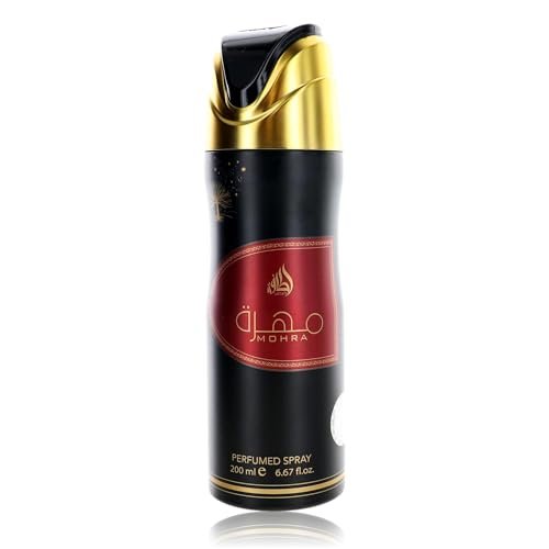 Lattafa Mohra Perfumed Deodorant Spray for Women – 6.7 oz Long-Lasting Unisex Fragrance - görsel 2