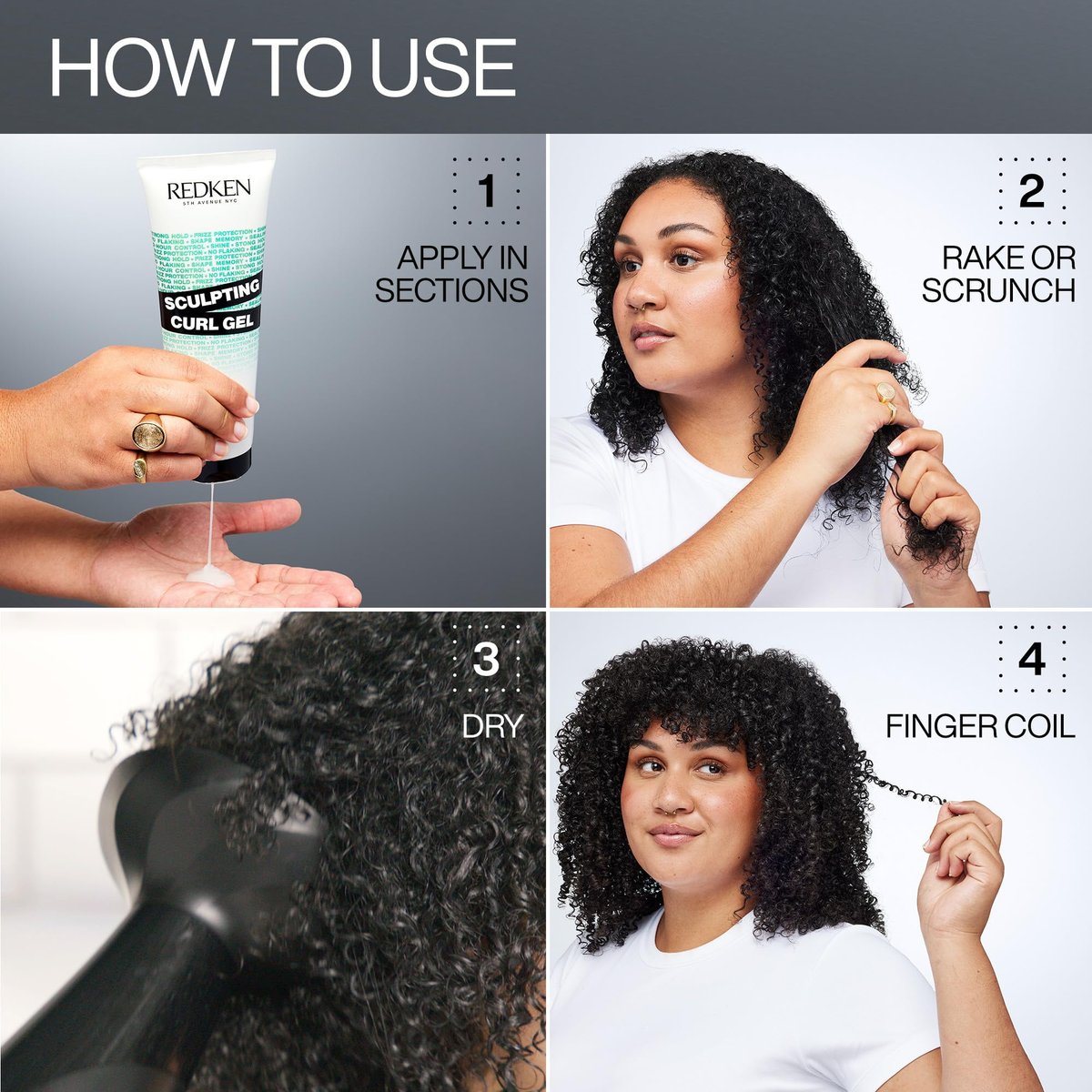 Redken Sculpting Curl Gel – 72-Hour Strong Hold, Crunch-Free & Flake-Free, Frizz Control for Defined Curls, 8.5 oz Avelisse