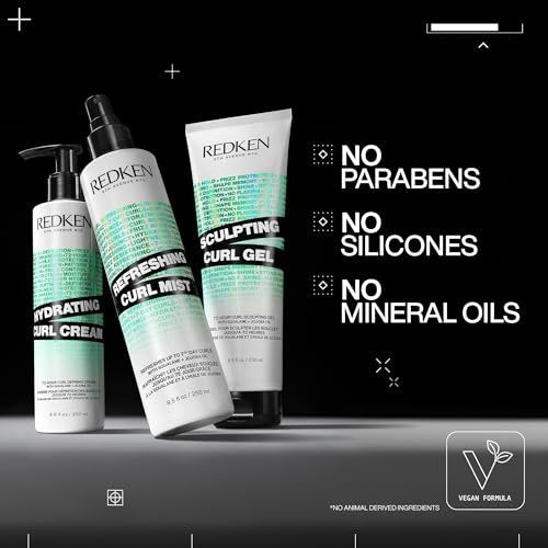 Redken Curl Refreshing Spray for Curly and Coily Hair - Hydrates & Defines Up to 7th-Day Curls, Silicone-Free, 8.5 Fl Oz Avelisse
