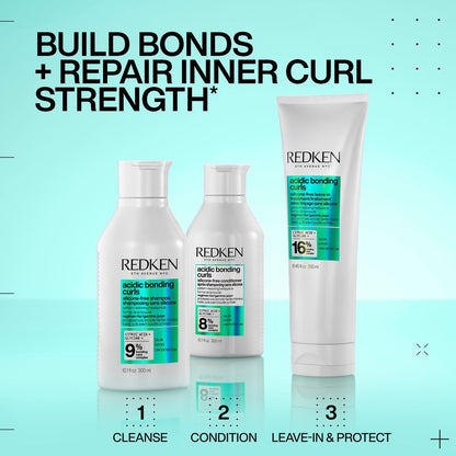 Redken Acidic Bonding Curls Leave-In Treatment for Curly & Coily Hair – Heat Protectant, Repairs & Defines Damaged Curls, Detangles & Conditions Avelisse