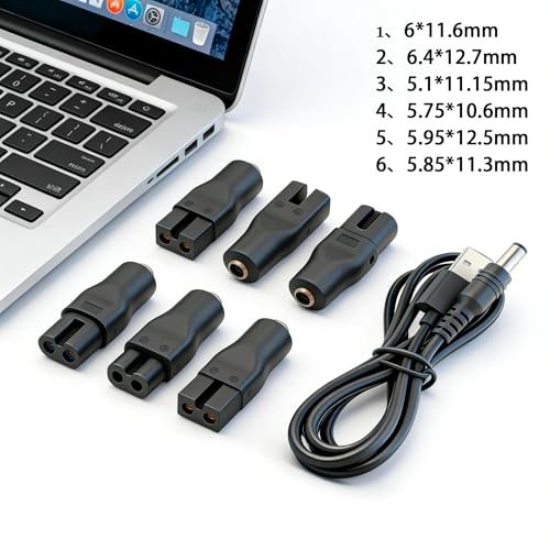 7-Pack 5V USB Charging Cord Set for Hair Clippers, Trimmers, Shavers & Beauty Devices - görsel 7