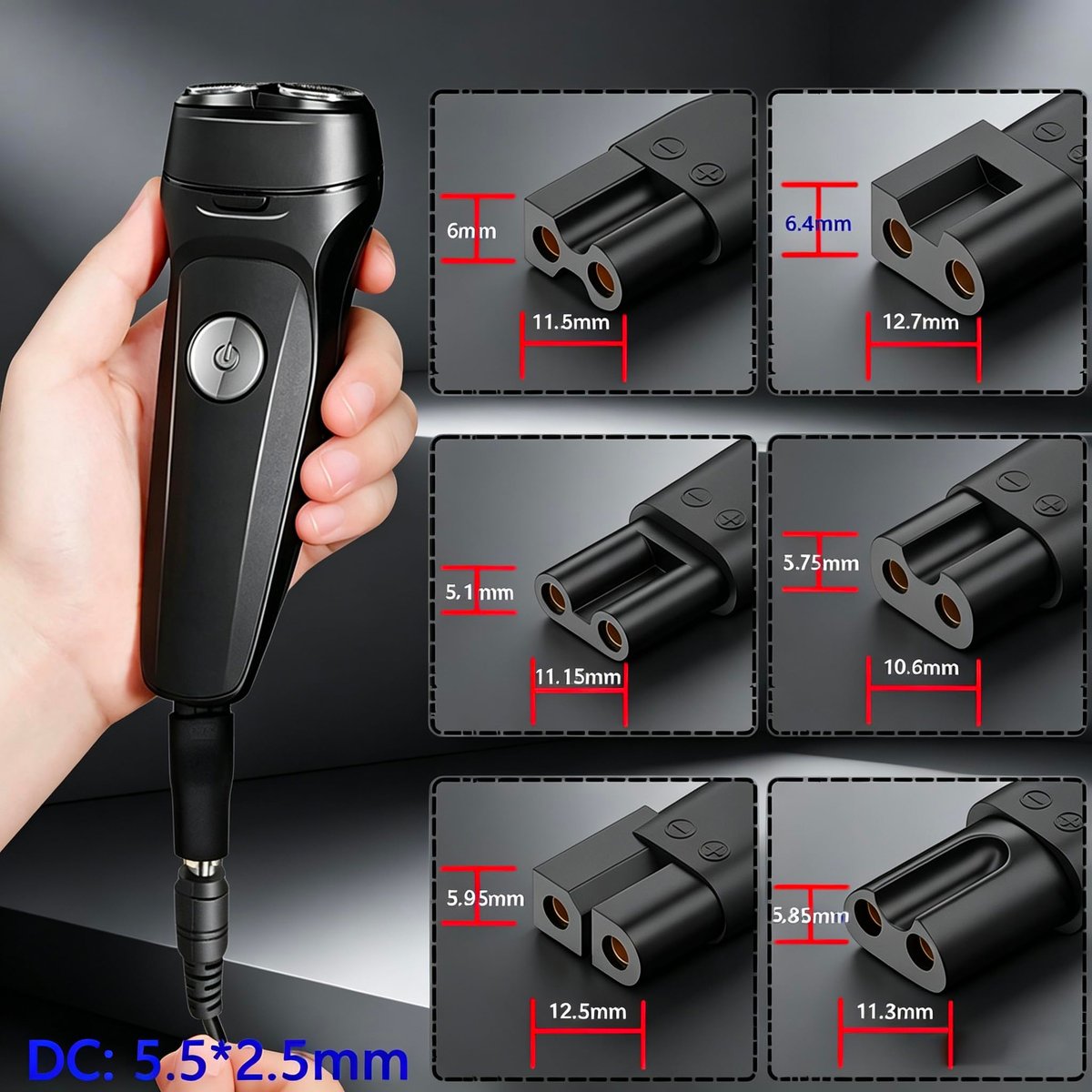 7-Pack 5V USB Charging Cord Set for Hair Clippers, Trimmers, Shavers & Beauty Devices - görsel 12