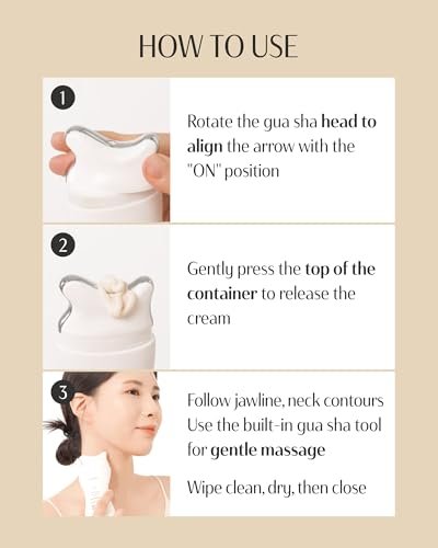 DR. PEPTI Neck Firming Cream with Built-In Gua Sha Massager – 25 Peptides & Collagen for Turkey Neck, Tech Neck & Crepey Skin – Tightening & Lifting Neck Cream, 4.2 fl oz Avelisse