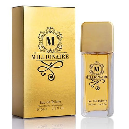 URBAN COLLECTION Millionaire Eau De Toilette for Men - Citrus, Woody & Spicy Blend with Orange, Grapefruit & Mint - Vegan & Cruelty-Free - 100ml Avelisse