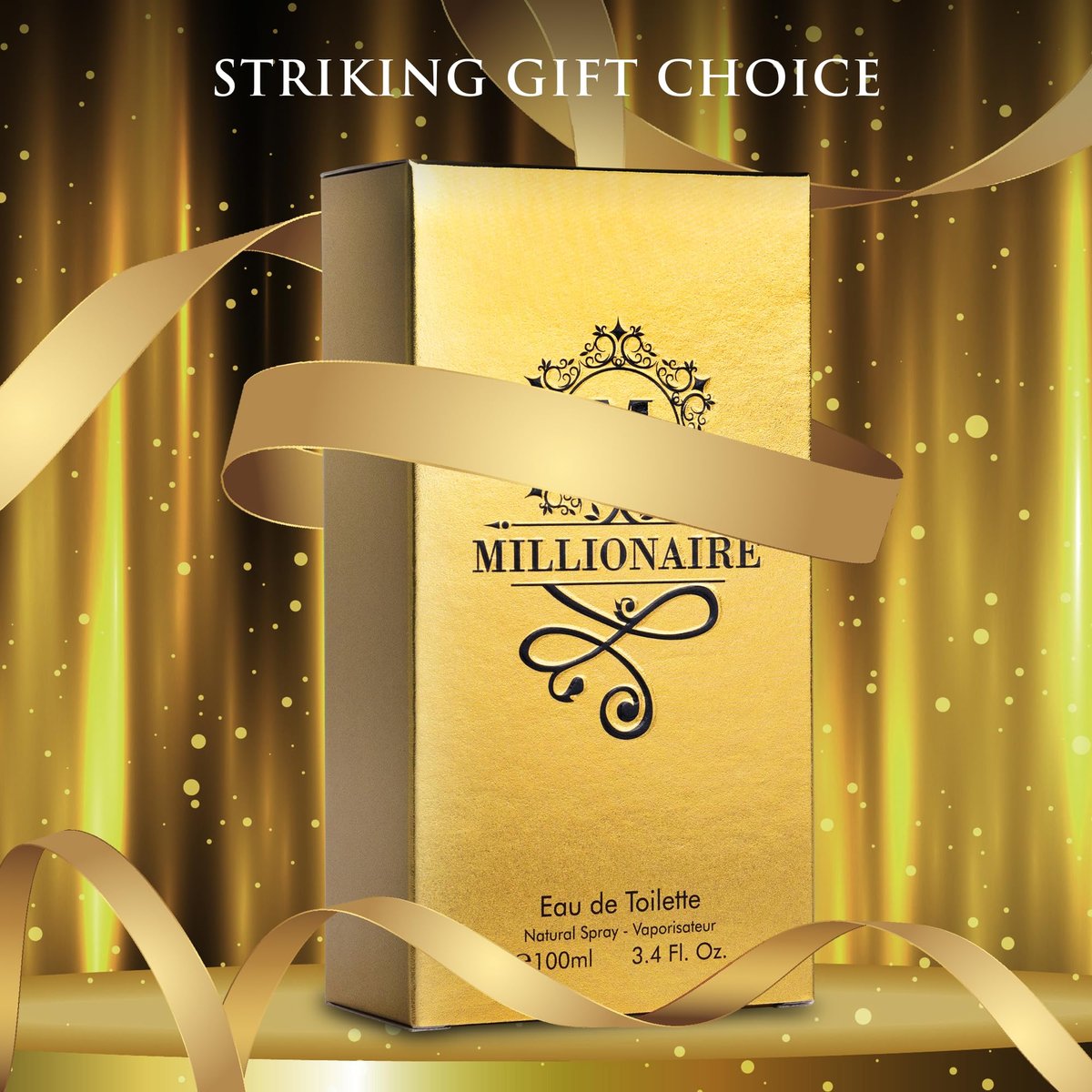 URBAN COLLECTION Millionaire Eau De Toilette for Men - Citrus, Woody & Spicy Blend with Orange, Grapefruit & Mint - Vegan & Cruelty-Free - 100ml Avelisse
