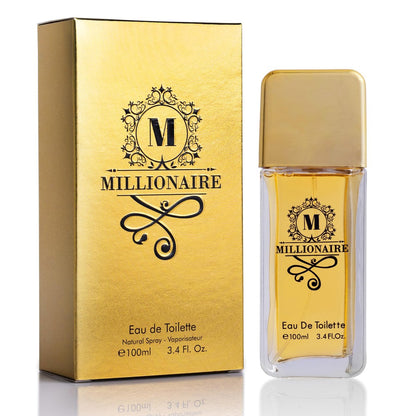 URBAN COLLECTION Millionaire Eau De Toilette for Men - Citrus, Woody & Spicy Blend with Orange, Grapefruit & Mint - Vegan & Cruelty-Free - 100ml Avelisse