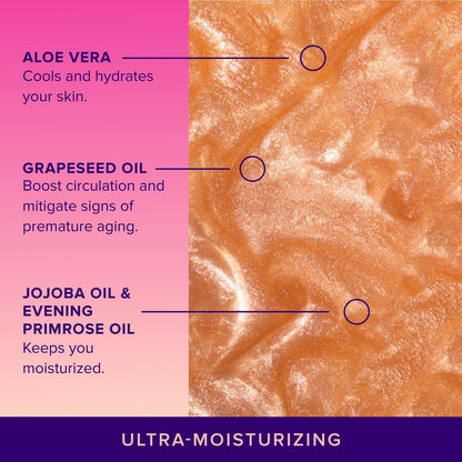 Unicorn Snot Glitter Sunscreen Spritz - SPF 35 Rose Gold Shimmer Spray for Face & Body - Lightweight, Water Resistant, Unscented - Made in USA (3.8 Fl Oz) Avelisse