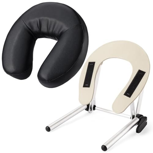 Udefineit Adjustable Massage Table Face Cradle & Pillow – Headrest Platform with Face Cushion for SPA, Bed, or Chair Avelisse