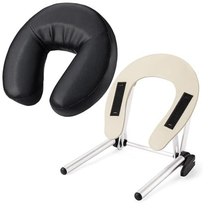 Udefineit Adjustable Massage Table Face Cradle & Pillow – Headrest Platform with Face Cushion for SPA, Bed, or Chair Avelisse