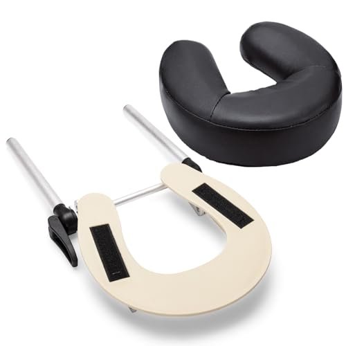 Udefineit Adjustable Massage Table Face Cradle & Pillow – Headrest Platform with Face Cushion for SPA, Bed, or Chair Avelisse