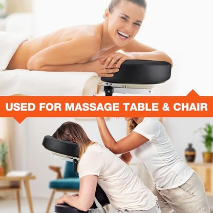Udefineit Adjustable Massage Table Face Cradle & Pillow – Headrest Platform with Face Cushion for SPA, Bed, or Chair Avelisse