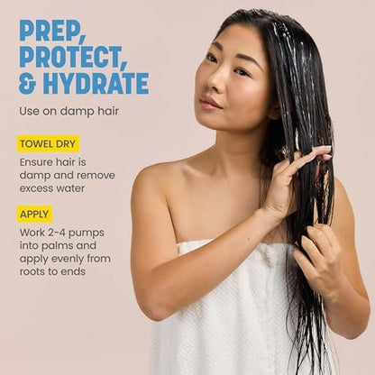 Drybar Liquid Glass High-Gloss Smoothing Blowout Cream - Reduces Frizz, Smooths & Shines, Heat Protectant up to 450°F, 3.38 Fl Oz Avelisse