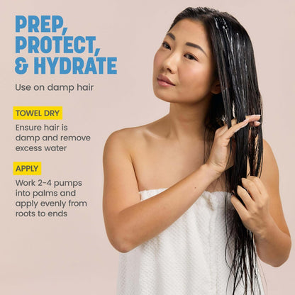 Drybar Liquid Glass High-Gloss Smoothing Blowout Cream - Reduces Frizz, Smooths & Shines, Heat Protectant up to 450°F, 3.38 Fl Oz Avelisse